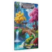 “Rivier van Gedachten – Turquoise Fantasielandscha Klembord (Rechts)