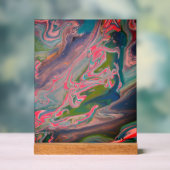 Rivier van kleuren Flow Paint Art Acryl Bord (Neutraal)