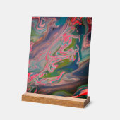 Rivier van kleuren Flow Paint Art Acryl Bord (Hoek)