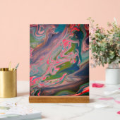 Rivier van kleuren Flow Paint Art Acryl Bord (Huwelijk)