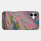 Rivier van kleuren Flow Paint Art iPhone Hoesje (Achterkant horizontaal)