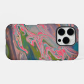 Rivier van kleuren Flow Paint Art iPhone Hoesje (Achterkant horizontaal)