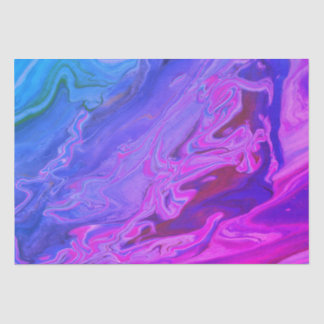 Rivier van kleuren Flow Paint Art Tissuepapier