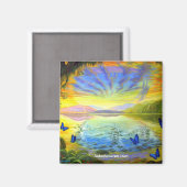 Rivier van Life-Magnet Magneet (Voorkant / Achterkant)