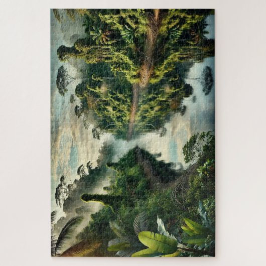 "Rivier van Reflecties" - Jigsaw Puzzle Legpuzzel (Verticaal)