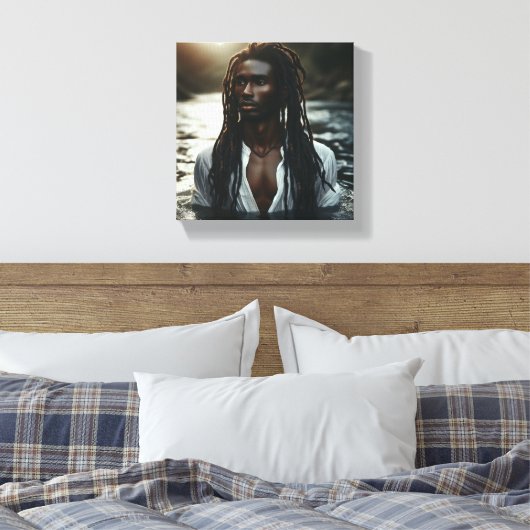 Rivier van Solace Canvas Afdruk (Insitu (Slaapkamer))