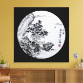 Rivier zicht canvas afdruk (Insitu (Woonkamer))