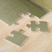 Rivier Zonsopgang | Waterverf Geel Legpuzzel (Zijkant)