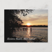 Riviera Beach, MD Sunset - BRIEFKAART (Voorkant)
