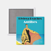 Riviera Beaches ~ Antibes Magneet (Voorkant / Achterkant)