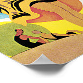 Riviera Beaches ~ Cannes Poster (Hoek)