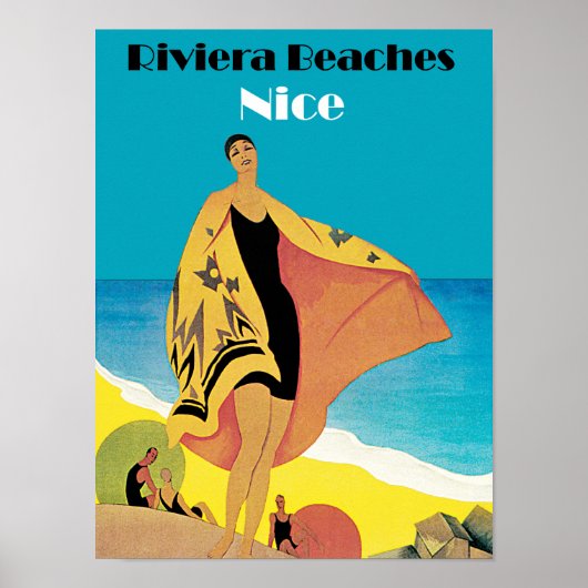 Riviera Beaches ~ Nice Poster (Voorkant)