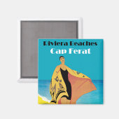 Riviera Beaches ~ Pet Ferat Magneet (Voorkant / Achterkant)