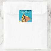 Riviera Beaches ~ Pet Ferat Vierkante Sticker (Tas)
