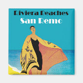 Riviera Beaches ~ San Remo Magneet (Voorkant)