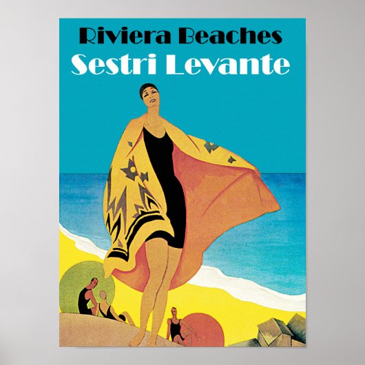 Riviera Beaches ~ Sestri Levante Poster (Voorkant)