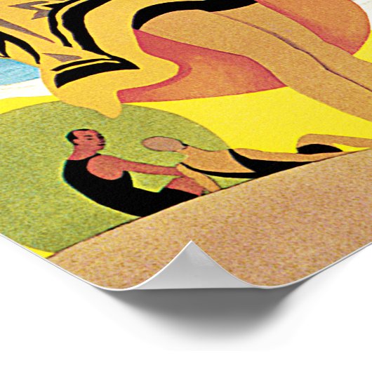 Riviera Beaches ~ St Tropez Poster (Hoek)