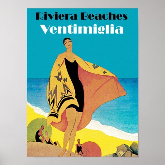 Riviera Beaches ~ Ventimiglia Poster (Voorkant)