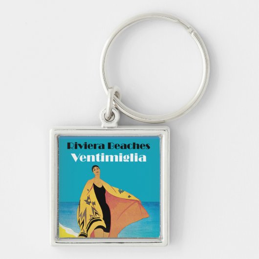 Riviera Beaches ~ Ventimiglia Sleutelhanger (Voorkant)
