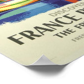 Riviera -  Discover Frankrijk door Train Poster (Hoek)