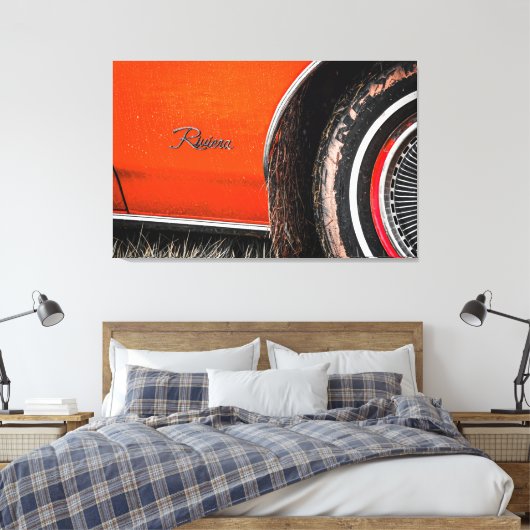 Rivièra in de Rough Canvas Afdruk (Insitu (Slaapkamer))