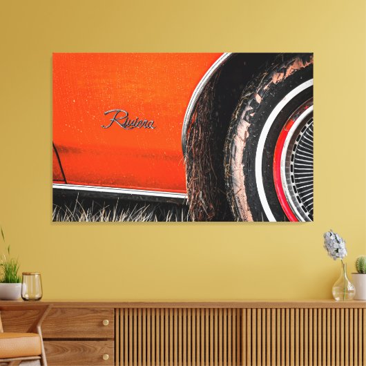 Rivièra in de Rough Canvas Afdruk (Insitu (Woonkamer))