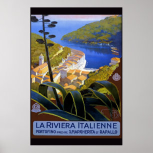Riviera Italienne Italiaans reisbureau Poster