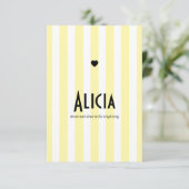 Riviera Jaune en Black als geboorteplaats gebruike Save The Date (Staand voorkant)