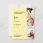 Riviera Jaune en Black als geboorteplaats gebruike Save The Date (Achterkant)