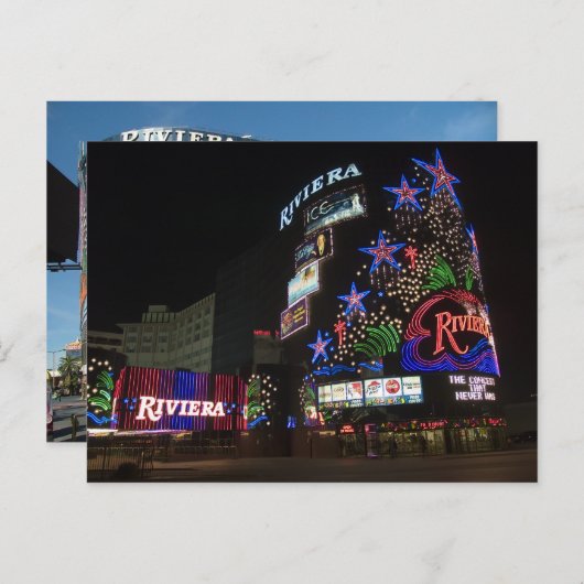 Riviera Las Vegas Double Afbeelding Briefkaarten (Voorkant / Achterkant)