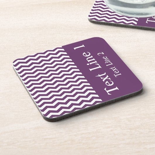 Riviera Lavender Wave Chevron aanpasbaar Drankjes Onderzetter (Linkerzijde)