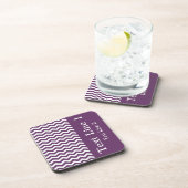 Riviera Lavender Wave Chevron aanpasbaar Drankjes Onderzetter (Rechterzijde)