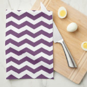Riviera Lavender Wave Chevron Theedoek (Quarter Fold)