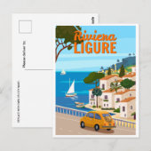  Riviera ligure Europa Italië reizen Briefkaart (Voorkant / Achterkant)
