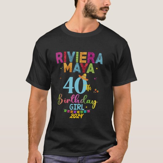 Riviera Maya 50ste Verjaardagsreis Cancun Vacay Me T-shirt (Voorkant)