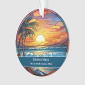 Riviera Maya Beach Vakantie Ornament (voorkant)