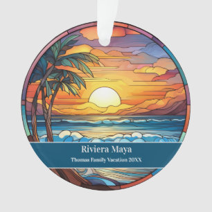 Riviera Maya Beach Vakantie Ornament