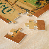 Riviera Maya Briefkaart Palm Tree Vintage Travel Legpuzzel (Zijkant)