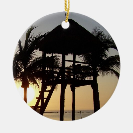 Riviera Maya Cancun Mexico Gel Mousepad Keramisch Ornament (Voorkant)