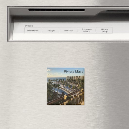 Riviera Maya Cancun Mexico - Vierkante Magneet (Insitu (Vaatwasser))