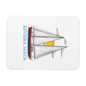 Riviera Maya Coastal Nautical Sailing Sailor Magneet (Horizontaal)