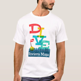 Riviera Maya Dive - Colorful Scuba T-shirt