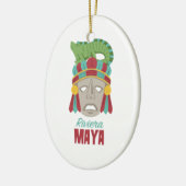 Riviera Maya Mask Keramisch Ornament (Links)