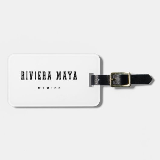 Riviera Maya Mexico Bagagelabel (Voorkant horizontaal)