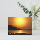 Riviera Maya Mexico Caribbean Zee in Dawn Briefkaart (Staand voorkant)