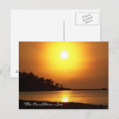 Riviera Maya Mexico Caribbean Zee in Dawn Briefkaart (Voorkant / Achterkant)