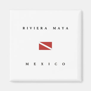 Riviera Maya Mexico Duikvlag Magneet