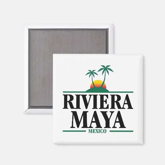 Riviera Maya Mexico Magneet (Voorkant / Achterkant)