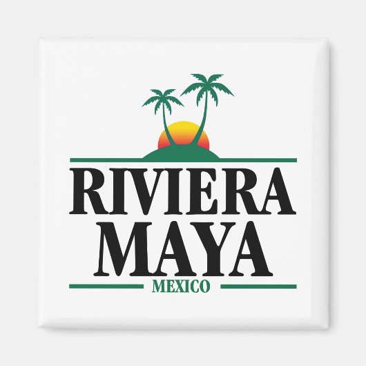 Riviera Maya Mexico Magneet (Voorkant)