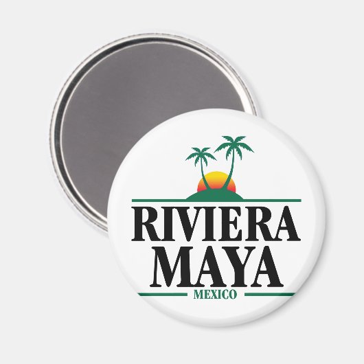 Riviera Maya Mexico Magneet (Voorkant / Achterkant)